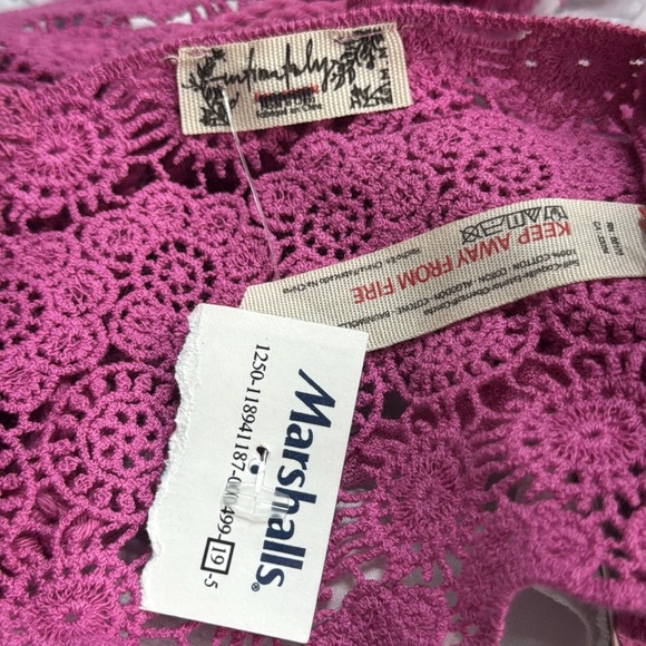 Free People Pink Lace Crop Top - Picture 8 of 9